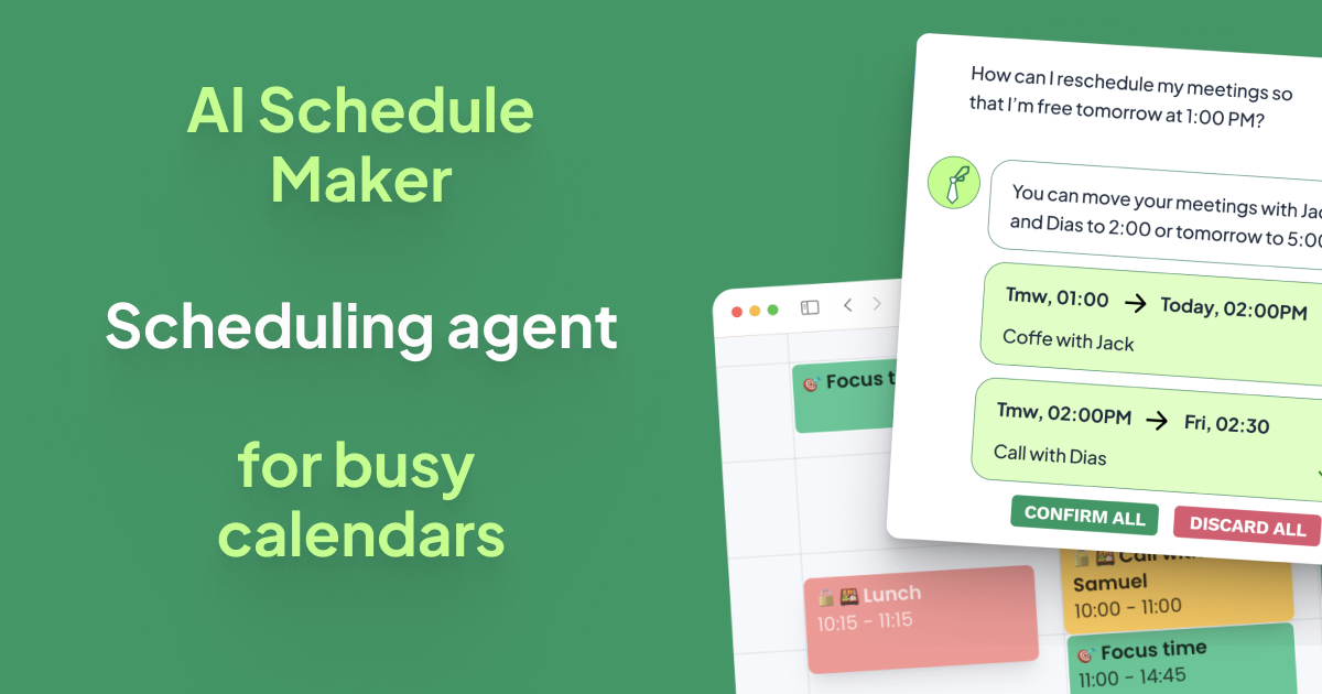AI Schedule Maker – AI Scheduling Assistant for Smart Calendar Planning